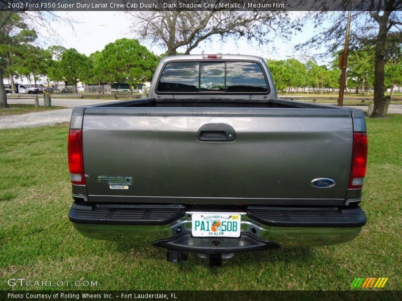 Dark Shadow Grey Metallic / Medium Flint 2002 Ford F350 Super Duty Lariat Crew Cab Dually