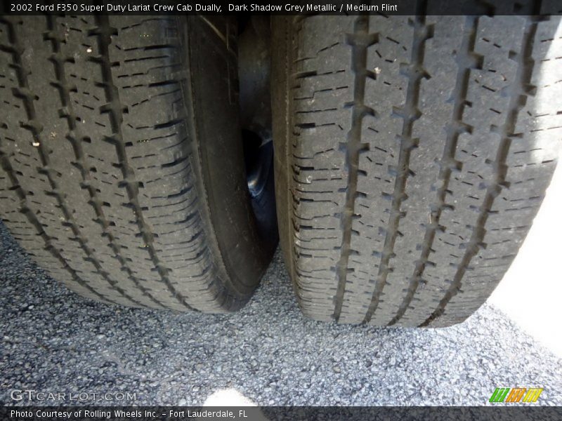 Dark Shadow Grey Metallic / Medium Flint 2002 Ford F350 Super Duty Lariat Crew Cab Dually