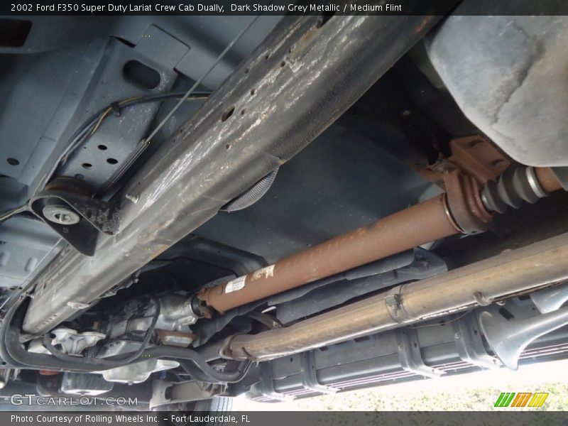 Dark Shadow Grey Metallic / Medium Flint 2002 Ford F350 Super Duty Lariat Crew Cab Dually