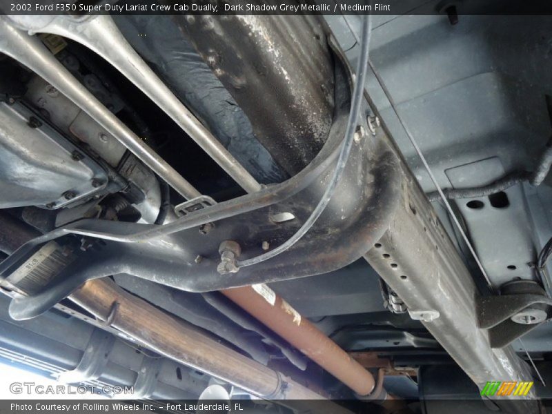Dark Shadow Grey Metallic / Medium Flint 2002 Ford F350 Super Duty Lariat Crew Cab Dually