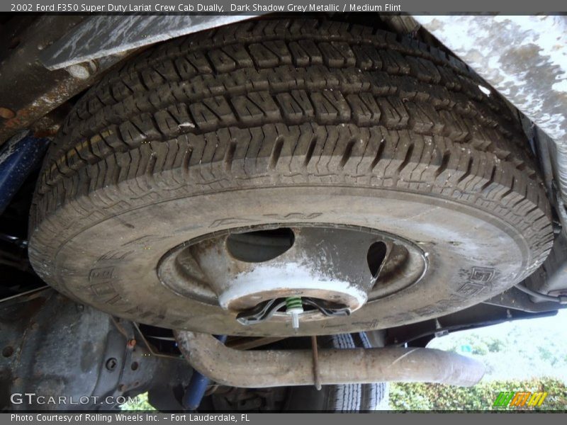 Dark Shadow Grey Metallic / Medium Flint 2002 Ford F350 Super Duty Lariat Crew Cab Dually