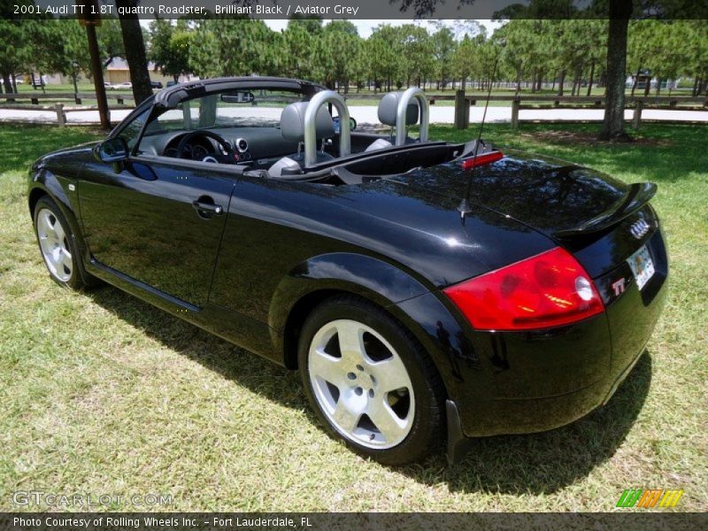 Brilliant Black / Aviator Grey 2001 Audi TT 1.8T quattro Roadster