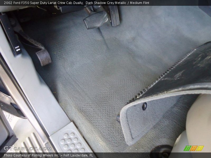 Dark Shadow Grey Metallic / Medium Flint 2002 Ford F350 Super Duty Lariat Crew Cab Dually