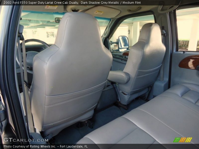 Dark Shadow Grey Metallic / Medium Flint 2002 Ford F350 Super Duty Lariat Crew Cab Dually
