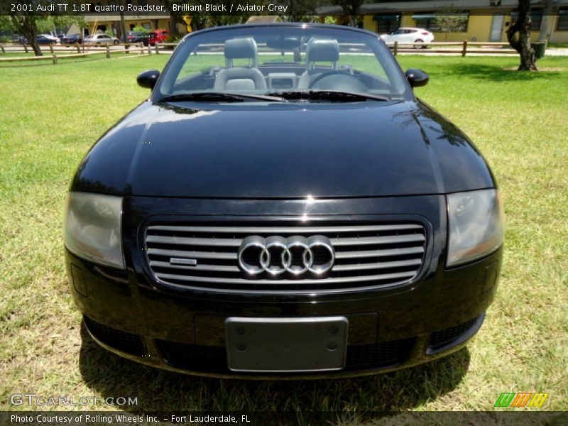 Brilliant Black / Aviator Grey 2001 Audi TT 1.8T quattro Roadster
