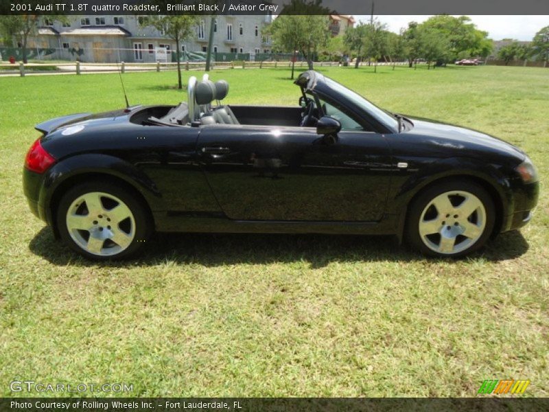 Brilliant Black / Aviator Grey 2001 Audi TT 1.8T quattro Roadster