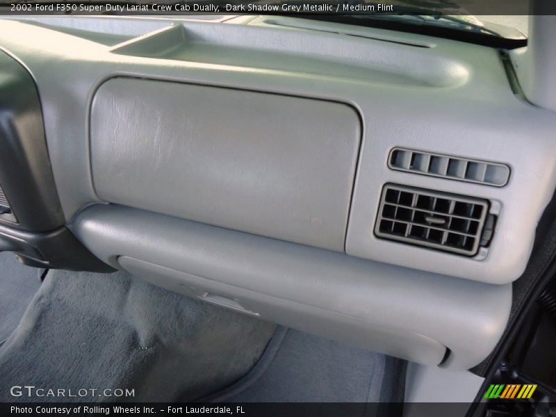 Dark Shadow Grey Metallic / Medium Flint 2002 Ford F350 Super Duty Lariat Crew Cab Dually