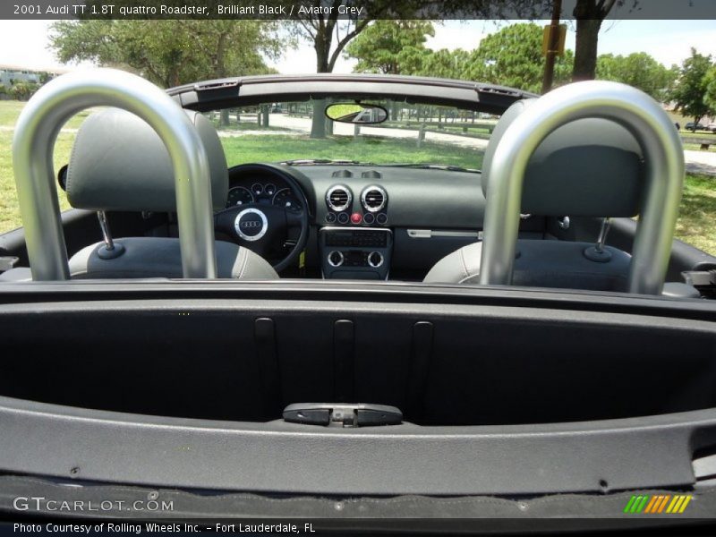 Brilliant Black / Aviator Grey 2001 Audi TT 1.8T quattro Roadster
