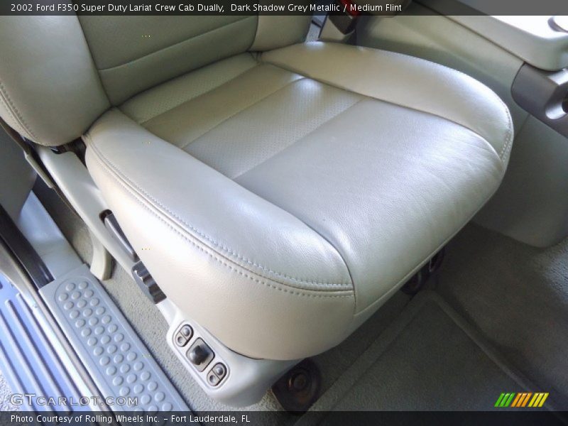 Dark Shadow Grey Metallic / Medium Flint 2002 Ford F350 Super Duty Lariat Crew Cab Dually