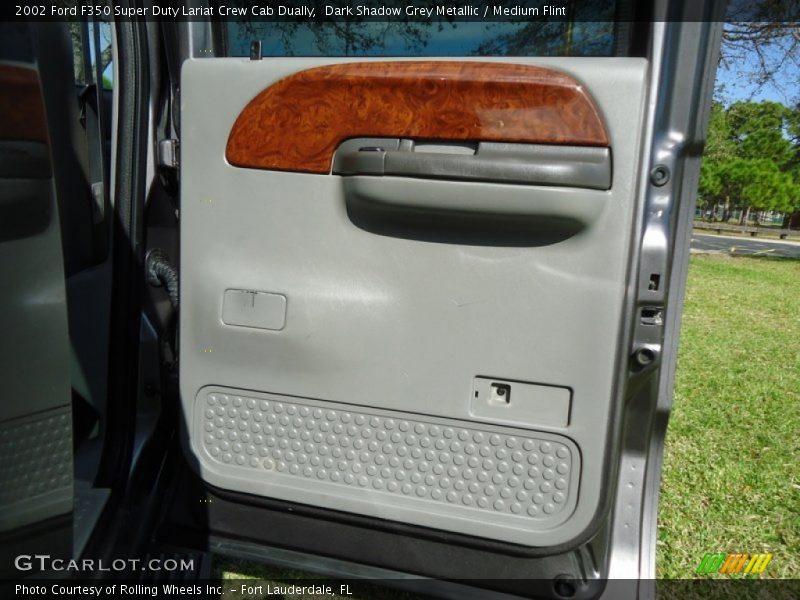 Dark Shadow Grey Metallic / Medium Flint 2002 Ford F350 Super Duty Lariat Crew Cab Dually