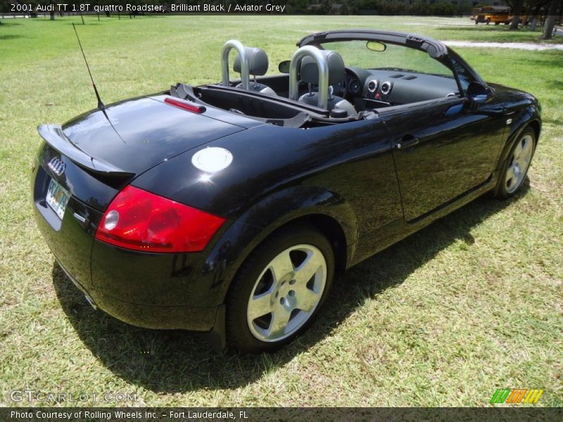 Brilliant Black / Aviator Grey 2001 Audi TT 1.8T quattro Roadster