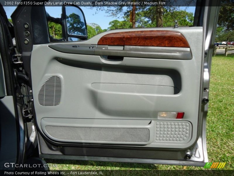 Dark Shadow Grey Metallic / Medium Flint 2002 Ford F350 Super Duty Lariat Crew Cab Dually