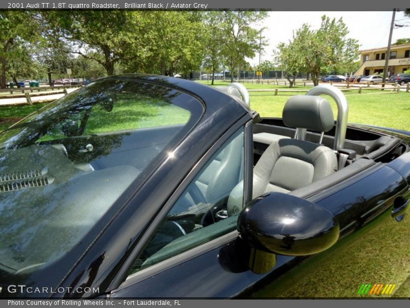 Brilliant Black / Aviator Grey 2001 Audi TT 1.8T quattro Roadster