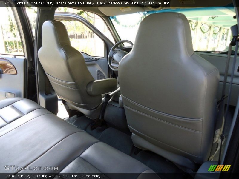 Dark Shadow Grey Metallic / Medium Flint 2002 Ford F350 Super Duty Lariat Crew Cab Dually