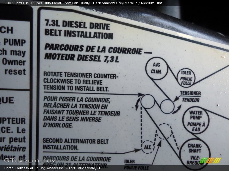 Dark Shadow Grey Metallic / Medium Flint 2002 Ford F350 Super Duty Lariat Crew Cab Dually