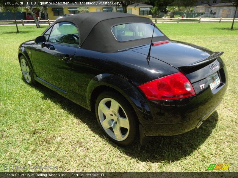 Brilliant Black / Aviator Grey 2001 Audi TT 1.8T quattro Roadster