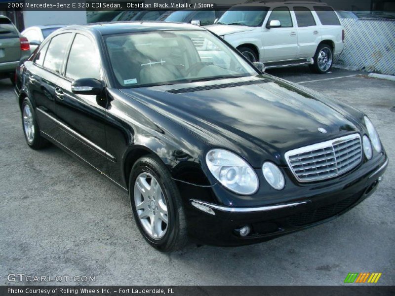 Obsidian Black Metallic / Stone 2006 Mercedes-Benz E 320 CDI Sedan