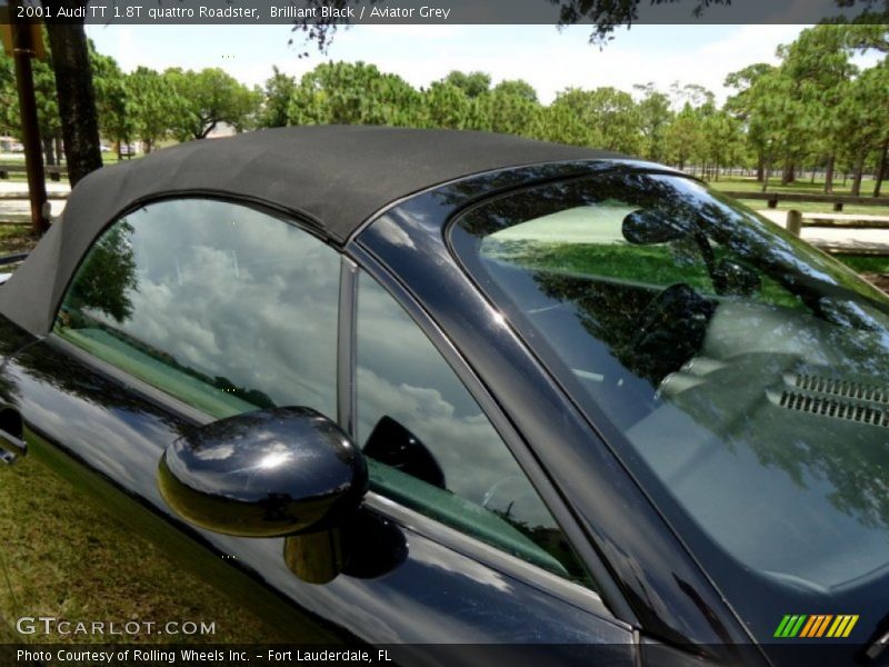 Brilliant Black / Aviator Grey 2001 Audi TT 1.8T quattro Roadster