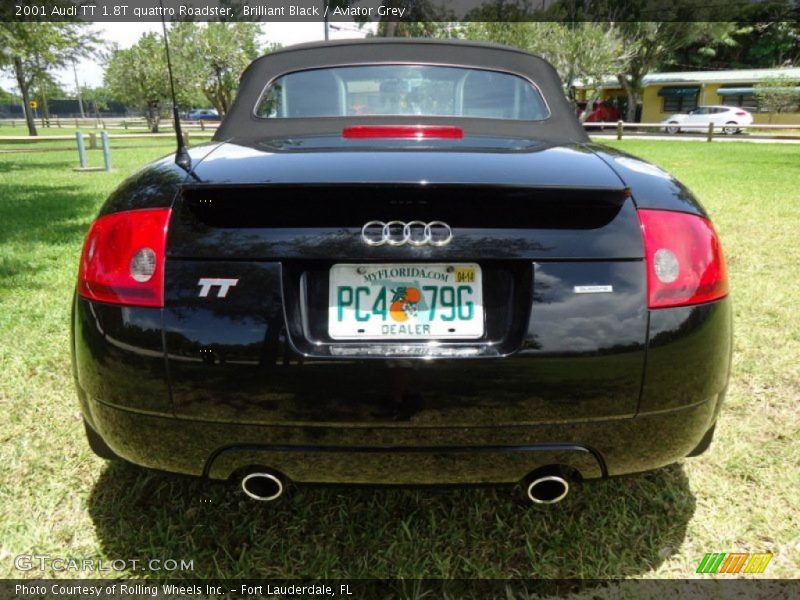 Brilliant Black / Aviator Grey 2001 Audi TT 1.8T quattro Roadster