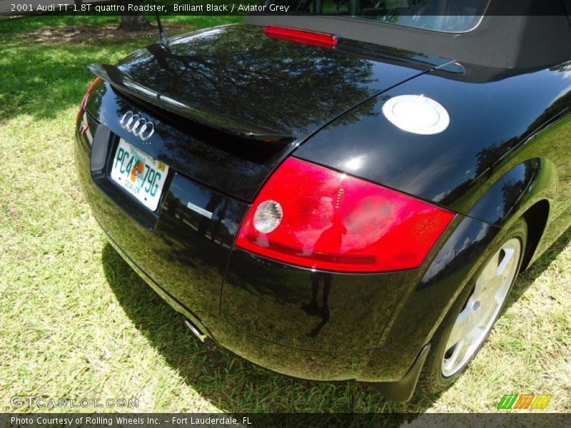 Brilliant Black / Aviator Grey 2001 Audi TT 1.8T quattro Roadster