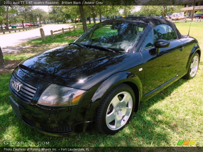 Brilliant Black / Aviator Grey 2001 Audi TT 1.8T quattro Roadster
