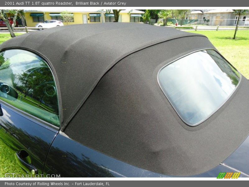 Brilliant Black / Aviator Grey 2001 Audi TT 1.8T quattro Roadster