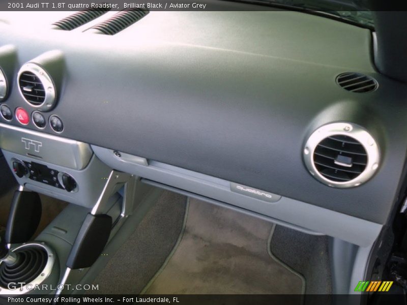 Brilliant Black / Aviator Grey 2001 Audi TT 1.8T quattro Roadster