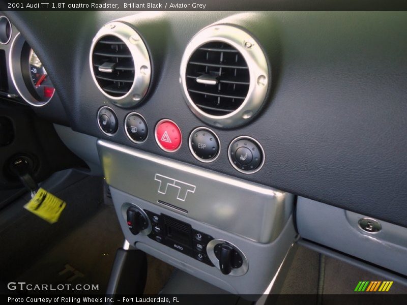 Brilliant Black / Aviator Grey 2001 Audi TT 1.8T quattro Roadster