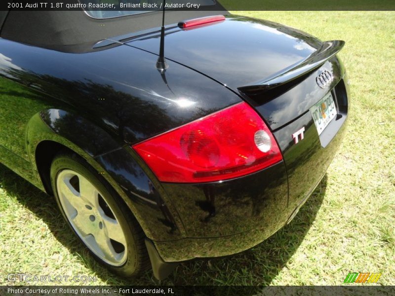 Brilliant Black / Aviator Grey 2001 Audi TT 1.8T quattro Roadster