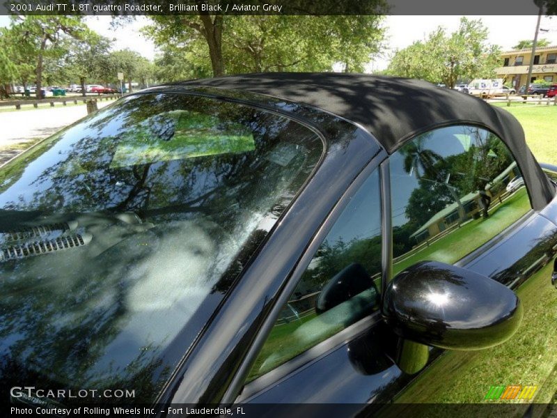 Brilliant Black / Aviator Grey 2001 Audi TT 1.8T quattro Roadster