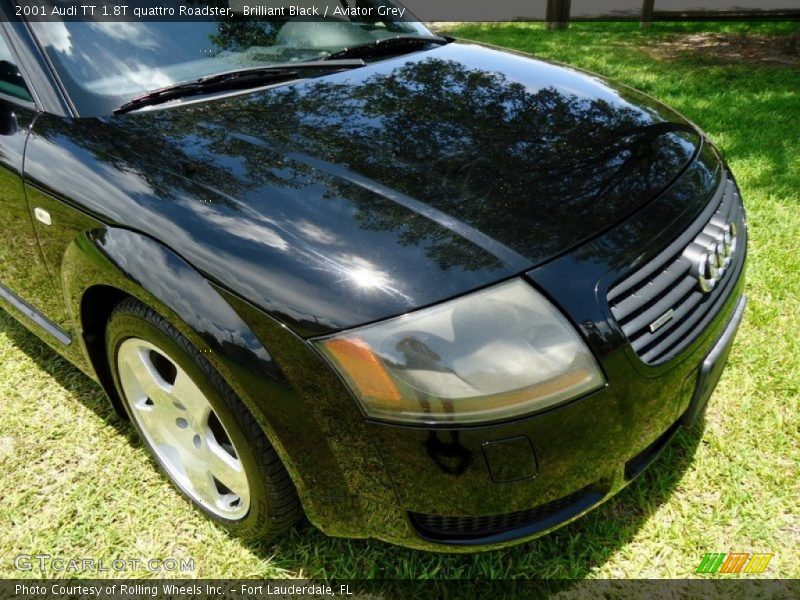 Brilliant Black / Aviator Grey 2001 Audi TT 1.8T quattro Roadster
