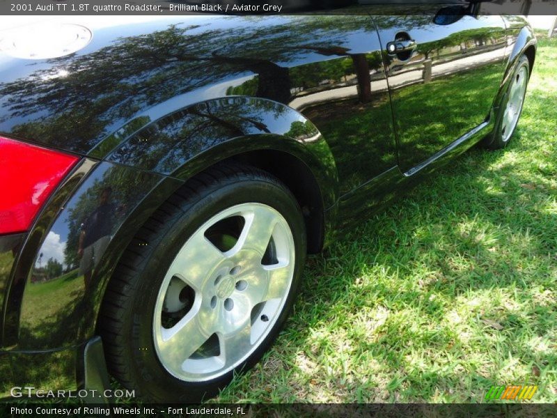 Brilliant Black / Aviator Grey 2001 Audi TT 1.8T quattro Roadster