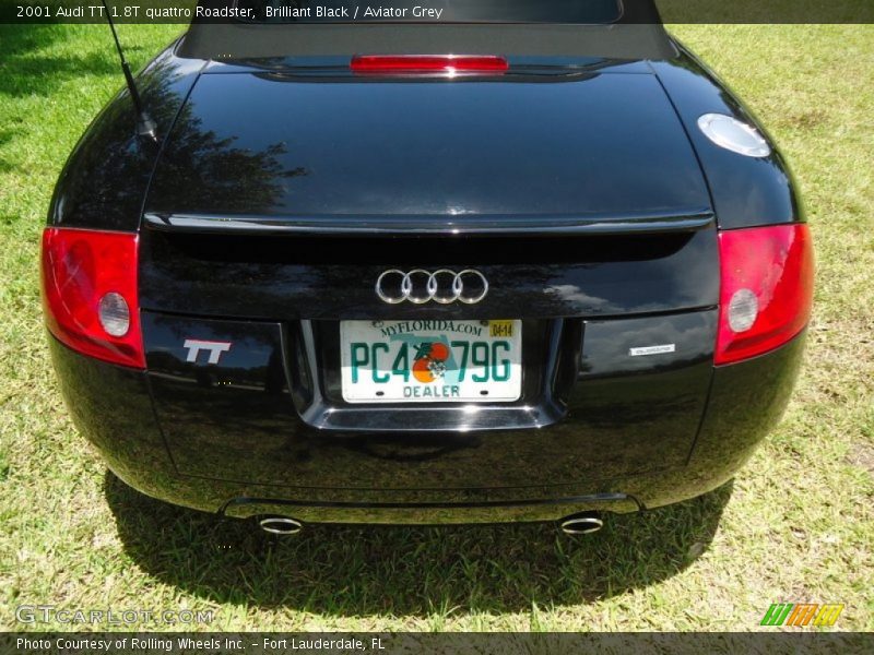 Brilliant Black / Aviator Grey 2001 Audi TT 1.8T quattro Roadster