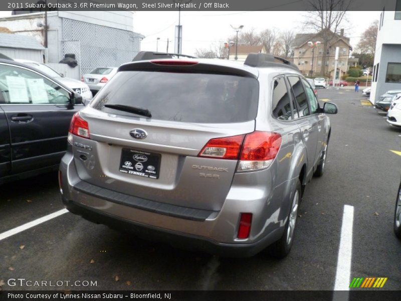 Steel Silver Metallic / Off Black 2011 Subaru Outback 3.6R Premium Wagon