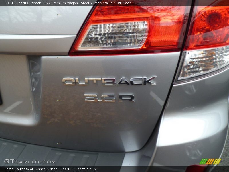 Steel Silver Metallic / Off Black 2011 Subaru Outback 3.6R Premium Wagon