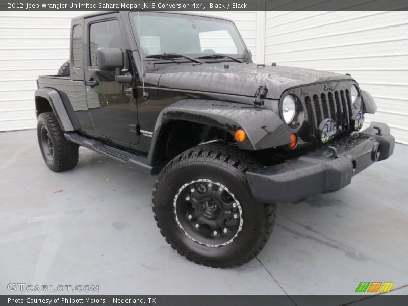 Black / Black 2012 Jeep Wrangler Unlimited Sahara Mopar JK-8 Conversion 4x4