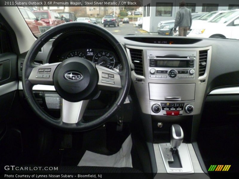 Steel Silver Metallic / Off Black 2011 Subaru Outback 3.6R Premium Wagon