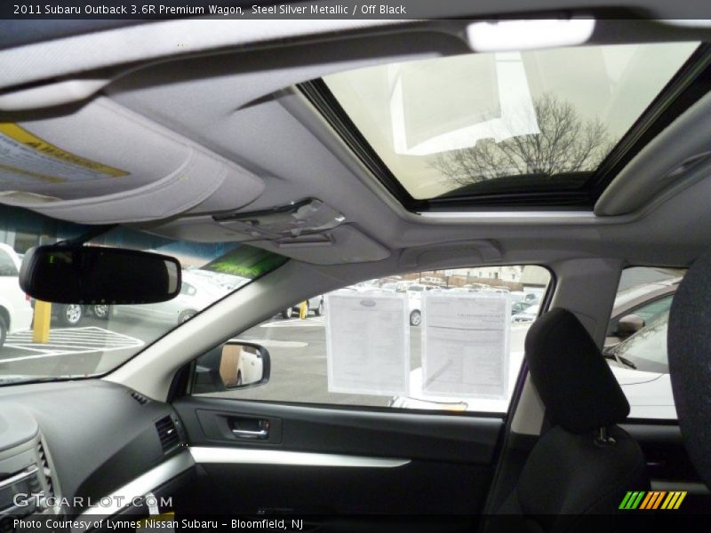 Steel Silver Metallic / Off Black 2011 Subaru Outback 3.6R Premium Wagon
