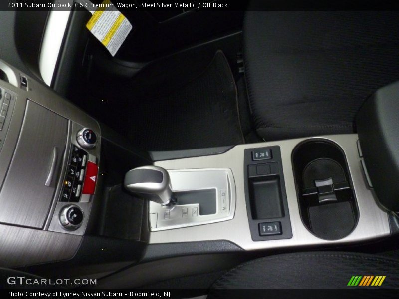 Steel Silver Metallic / Off Black 2011 Subaru Outback 3.6R Premium Wagon