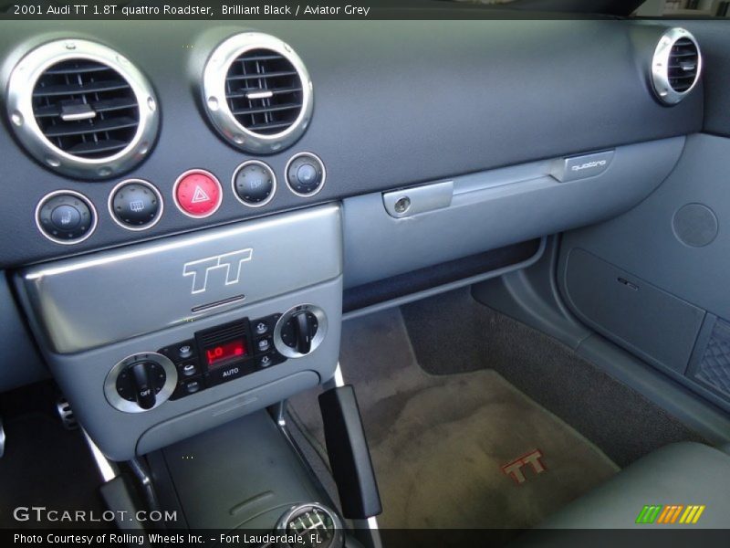 Brilliant Black / Aviator Grey 2001 Audi TT 1.8T quattro Roadster