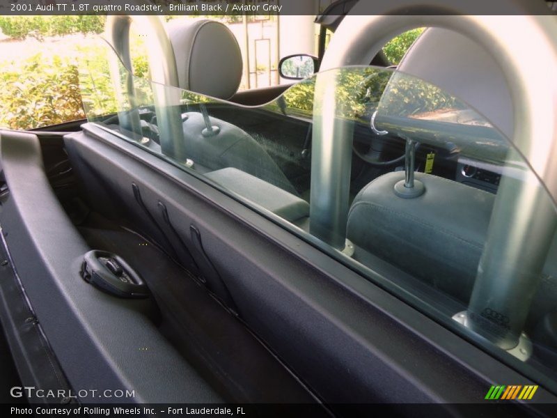 Brilliant Black / Aviator Grey 2001 Audi TT 1.8T quattro Roadster
