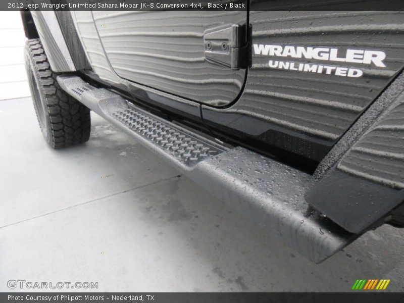 Black / Black 2012 Jeep Wrangler Unlimited Sahara Mopar JK-8 Conversion 4x4