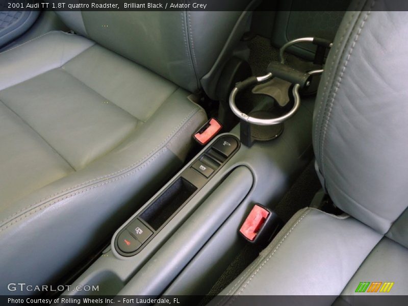 Brilliant Black / Aviator Grey 2001 Audi TT 1.8T quattro Roadster