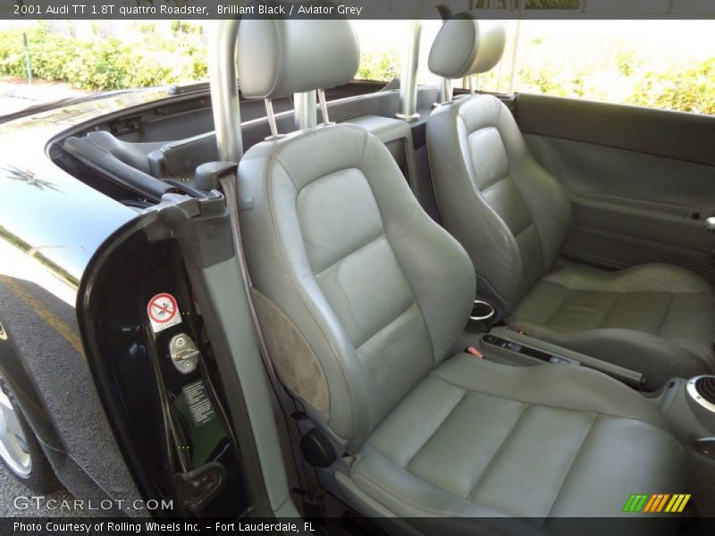 Brilliant Black / Aviator Grey 2001 Audi TT 1.8T quattro Roadster
