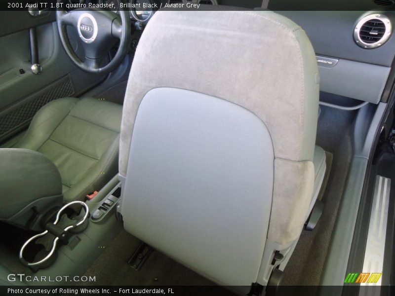 Brilliant Black / Aviator Grey 2001 Audi TT 1.8T quattro Roadster