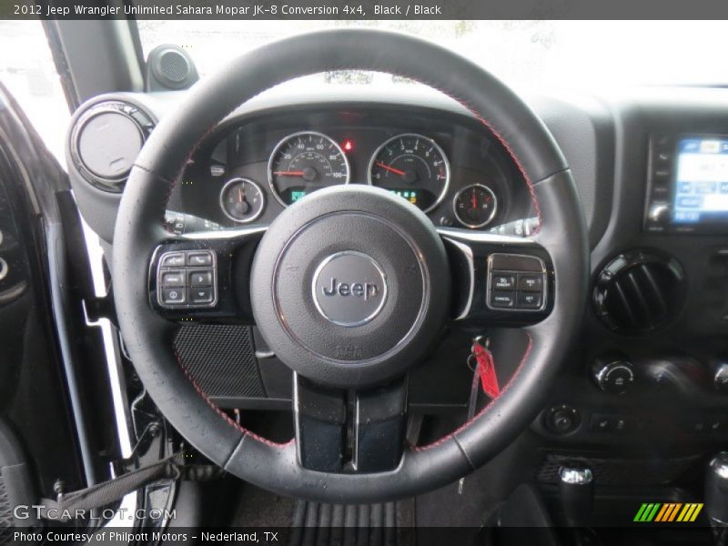  2012 Wrangler Unlimited Sahara Mopar JK-8 Conversion 4x4 Steering Wheel