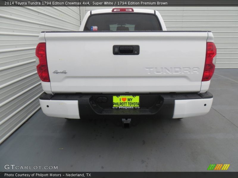 Super White / 1794 Edition Premium Brown 2014 Toyota Tundra 1794 Edition Crewmax 4x4