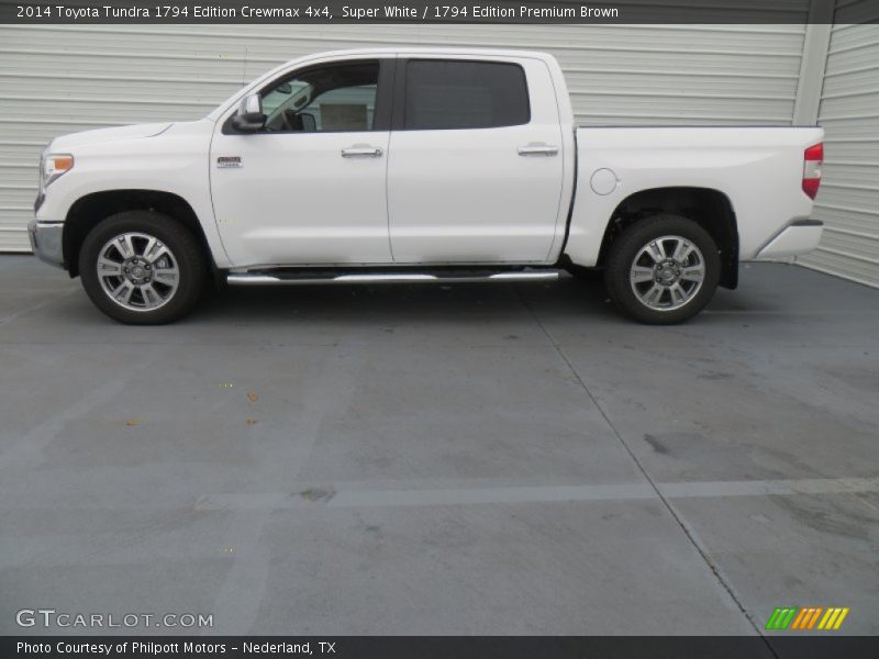 Super White / 1794 Edition Premium Brown 2014 Toyota Tundra 1794 Edition Crewmax 4x4