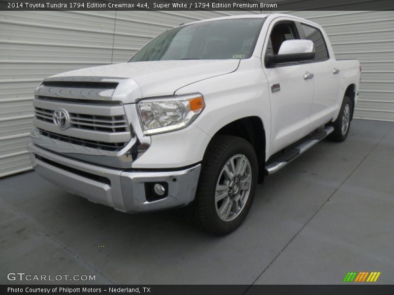 Super White / 1794 Edition Premium Brown 2014 Toyota Tundra 1794 Edition Crewmax 4x4