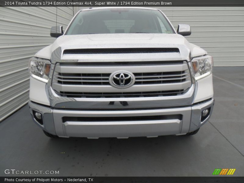 Super White / 1794 Edition Premium Brown 2014 Toyota Tundra 1794 Edition Crewmax 4x4